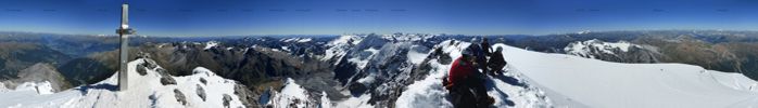 360° Panoramabild vom Ortler 3.905 m